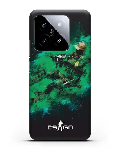 Чехол Counter-Strike GO террорист силиконовый для Xiaomi 14