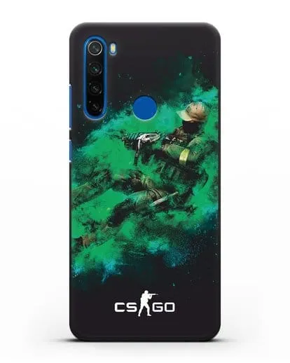 Чехол Counter-Strike GO террорист силиконовый для Xiaomi Redmi Note 8