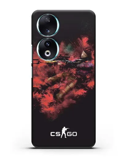 Чехол CS GO снайпер спецназ силиконовый для Honor 90