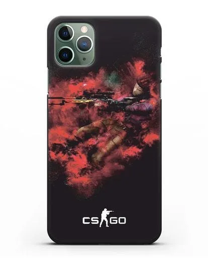 Чехол CS GO снайпер спецназ силиконовый для iPhone 11 Pro