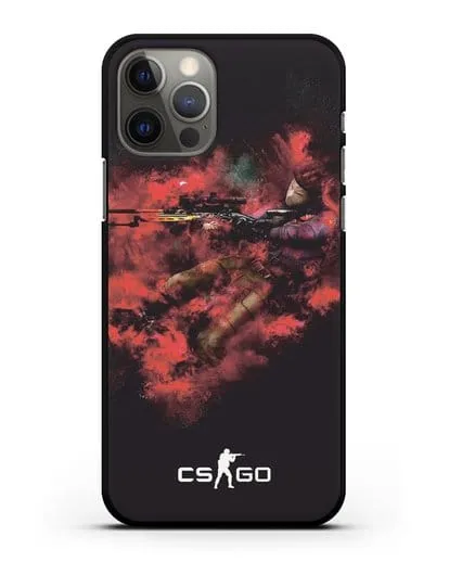 Чехол CS GO снайпер спецназ силиконовый для iPhone 12 Pro