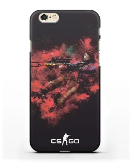 Чехол CS GO снайпер спецназ силиконовый для iPhone 6