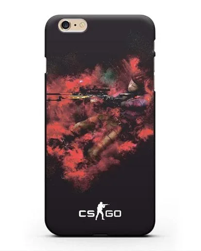 Чехол CS GO снайпер спецназ силиконовый для iPhone 6s Plus