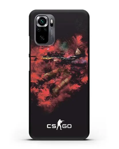 Чехол CS GO снайпер спецназ силиконовый для Xiaomi Poco M5s