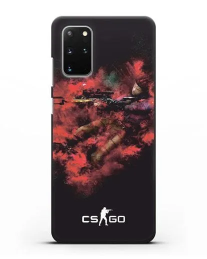 Чехол CS GO снайпер спецназ силиконовый для Samsung Galaxy S20 Plus [SM-G985F]
