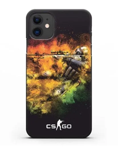 Чехол CS GO снайпер террорист силиконовый для iPhone 11
