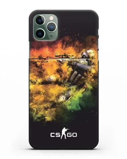 Чехол CS GO снайпер террорист силиконовый для iPhone 11 Pro
