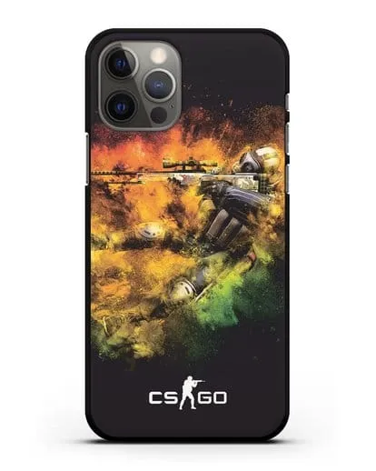 Чехол CS GO снайпер террорист силиконовый для iPhone 12 Pro