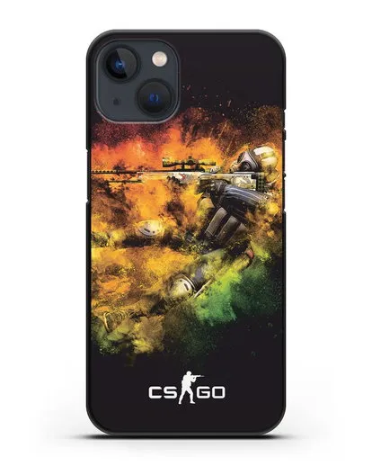 Чехол CS GO снайпер террорист силиконовый для iPhone 13 Mini
