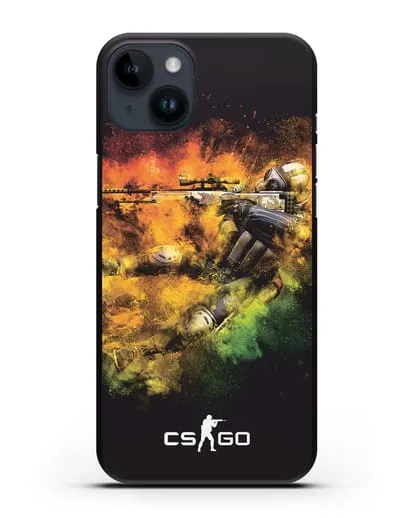 Чехол CS GO снайпер террорист силиконовый для iPhone 14 Plus