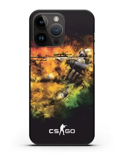 Чехол CS GO снайпер террорист силиконовый для iPhone 14 Pro Max