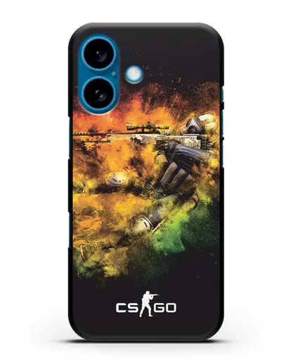 Чехол CS GO снайпер террорист силиконовый для iPhone 16