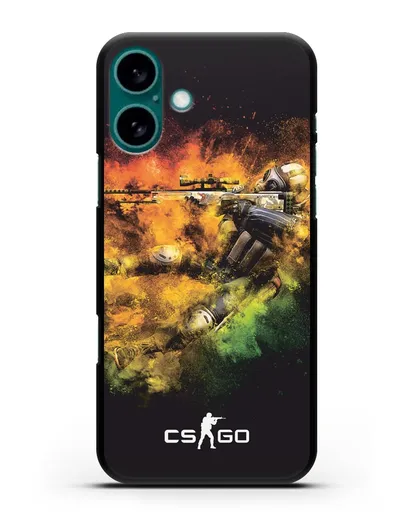 Чехол CS GO снайпер террорист силиконовый для iPhone 16 Plus