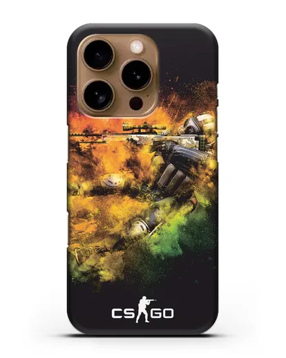 Чехол CS GO снайпер террорист силиконовый для iPhone 16 Pro
