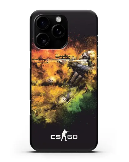 Чехол CS GO снайпер террорист силиконовый для iPhone 16 Pro Max