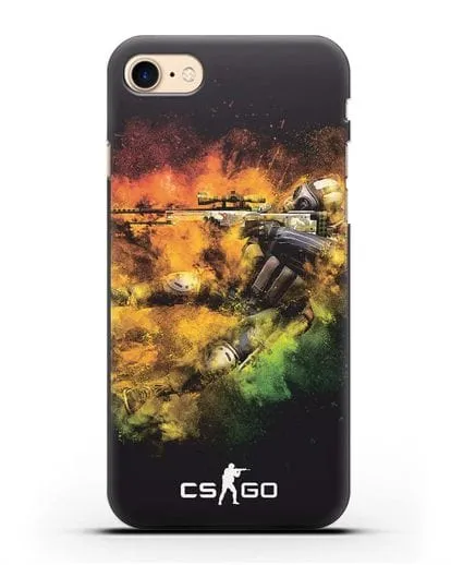 Чехол CS GO снайпер террорист силиконовый для iPhone 8
