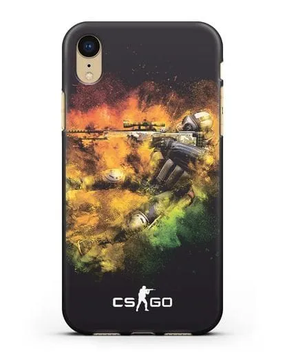 Чехол CS GO снайпер террорист силиконовый для iPhone XR
