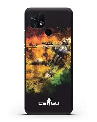 Чехол CS GO снайпер террорист силиконовый для Xiaomi Poco C40