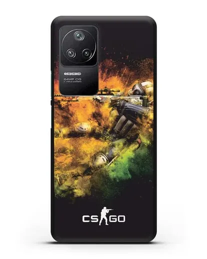Чехол CS GO снайпер террорист силиконовый для Xiaomi Poco F4