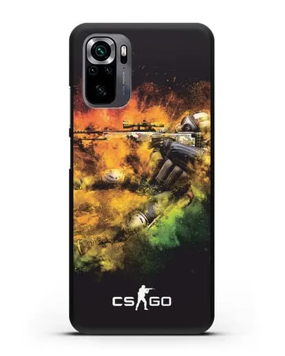 Чехол CS GO снайпер террорист силиконовый для Xiaomi Poco M5s