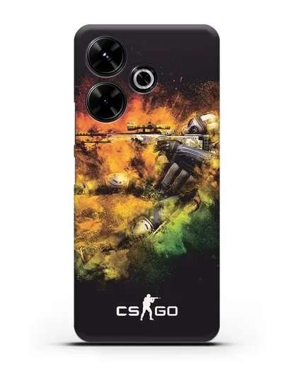 Чехол CS GO снайпер террорист силиконовый для Xiaomi Poco M6
