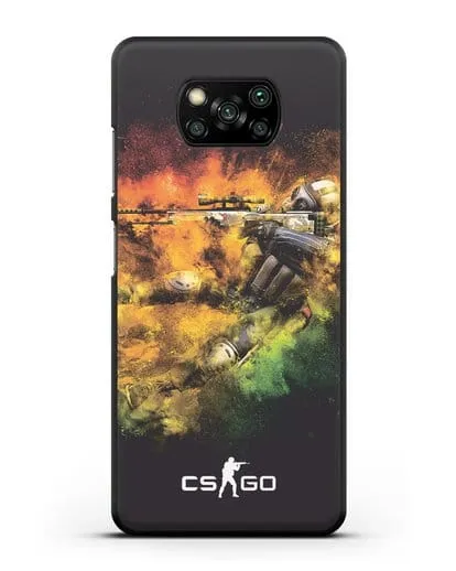 Чехол CS GO снайпер террорист силиконовый для Xiaomi Poco X3