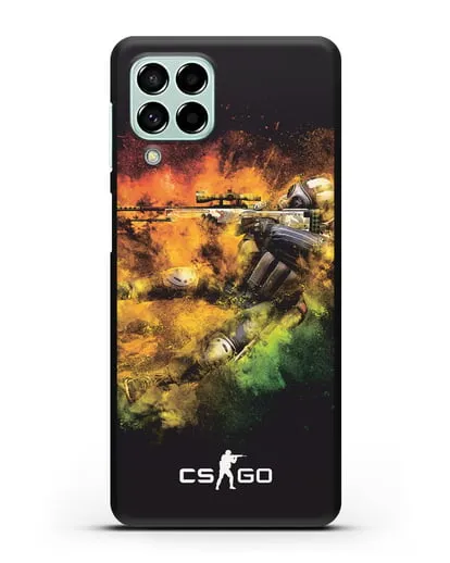 Чехол CS GO снайпер террорист силиконовый для Samsung Galaxy M53 [SM-M536]