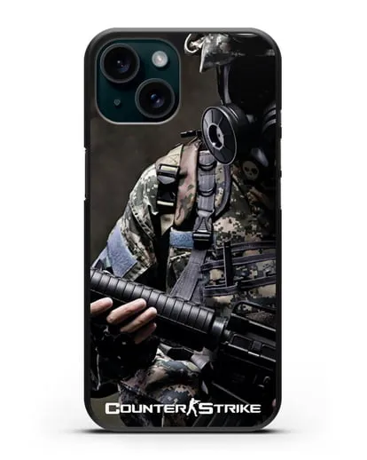 Чехол с картинкой Counter-Strike силиконовый для iPhone 15