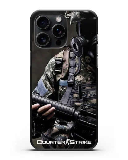 Чехол с картинкой Counter-Strike силиконовый для iPhone 15 Pro Max