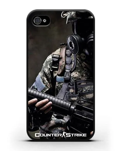Чехол с картинкой Counter-Strike силиконовый для iPhone 4/4s