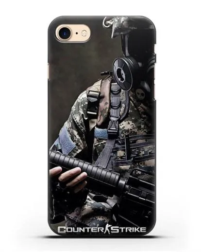 Чехол с картинкой Counter-Strike силиконовый для iPhone 8