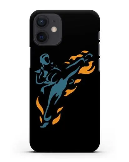 Чехол Боец каратэ силиконовый для iPhone 12 mini