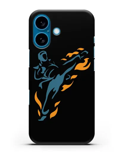 Чехол Боец каратэ силиконовый для iPhone 16