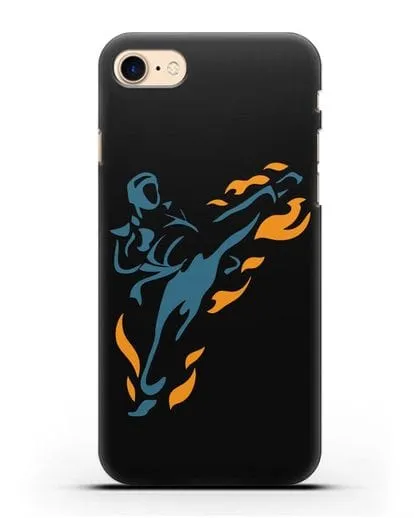 Чехол Боец каратэ силиконовый для iPhone 7
