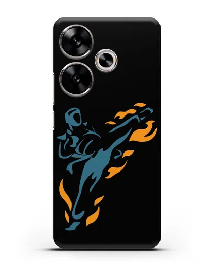 Чехол Боец каратэ силиконовый для Xiaomi Poco F6