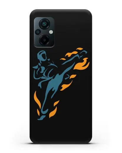 Чехол Боец каратэ силиконовый для Xiaomi Poco M5