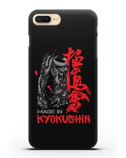 Чехол с рисунком и надписью Made in Kyokushin силиконовый для iPhone 7 Plus