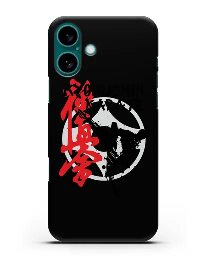 Чехол с логотипом Kyokushin Karate силиконовый для iPhone 16 Plus