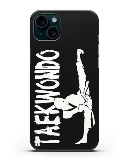 Чехол Taekwondo для мужчины силиконовый для iPhone 15 Plus