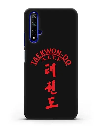 Чехол с надписью Taekwon-do A.I.T.F силиконовый для Honor 20