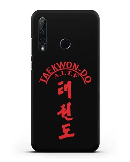Чехол с надписью Taekwon-do A.I.T.F силиконовый для Honor 20e