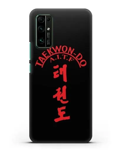 Чехол с надписью Taekwon-do A.I.T.F силиконовый для Honor 30