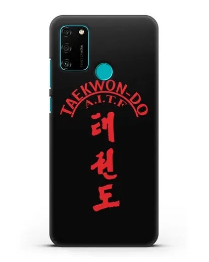 Чехол с надписью Taekwon-do A.I.T.F силиконовый для Honor 9A