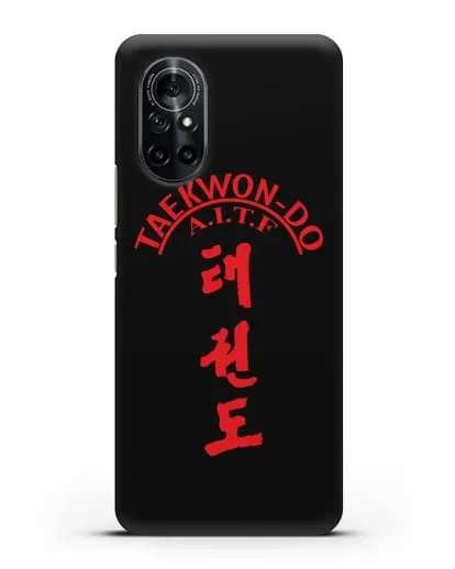 Чехол с надписью Taekwon-do A.I.T.F силиконовый для Huawei Nova 8