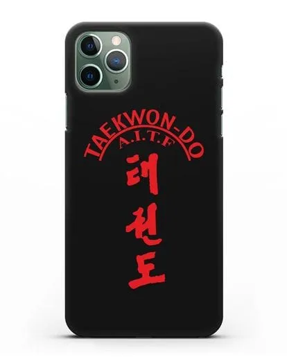 Чехол с надписью Taekwon-do A.I.T.F силиконовый для iPhone 11 Pro Max