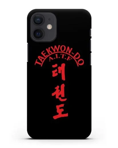 Чехол с надписью Taekwon-do A.I.T.F силиконовый для iPhone 12 mini