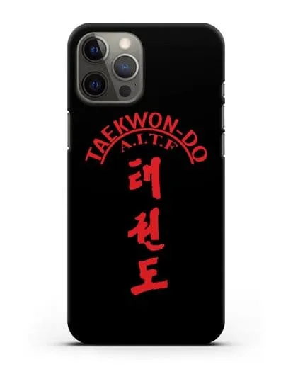 Чехол с надписью Taekwon-do A.I.T.F силиконовый для iPhone 12 Pro Max