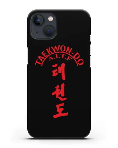 Чехол с надписью Taekwon-do A.I.T.F силиконовый для iPhone 13