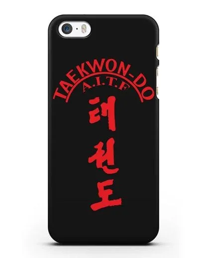 Чехол с надписью Taekwon-do A.I.T.F силиконовый для iPhone 5/5s/SE