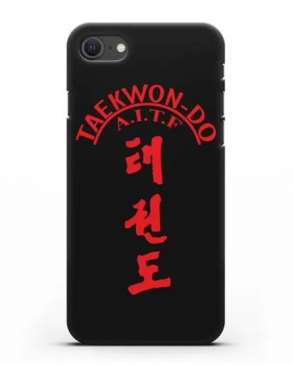 Чехол с надписью Taekwon-do A.I.T.F силиконовый для iPhone SE 2020